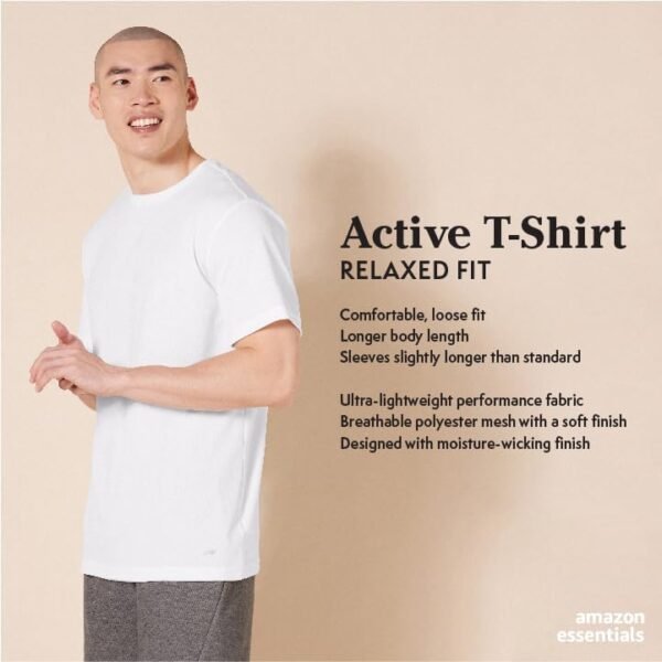 Amazon Essentials Men's Active Tech T-Shirt 2-Pack