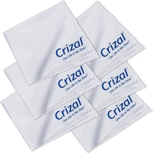 Crizal Microfiber Cleaning Cloths for Superior Lens Care - 6 Pack
