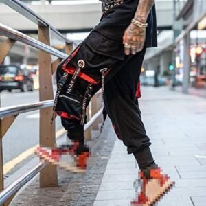 Hello MrLin Men's Techwear Cargo Jogger Pants