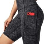 High-Waisted Compression Biker Shorts with 3 Pockets
