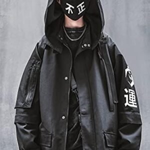 Niepce Inc Techwear Oversized Windbreaker Jacket for Men