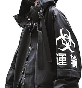 Niepce Inc Techwear Oversized Windbreaker Jacket for Men