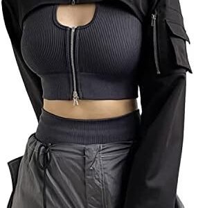 Shiny Reflective Crop Top for Rave & Dance Parties