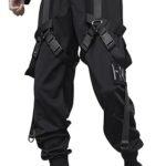 XYXIONGMAO Men's Gothic Techwear Cargo Pants - Black